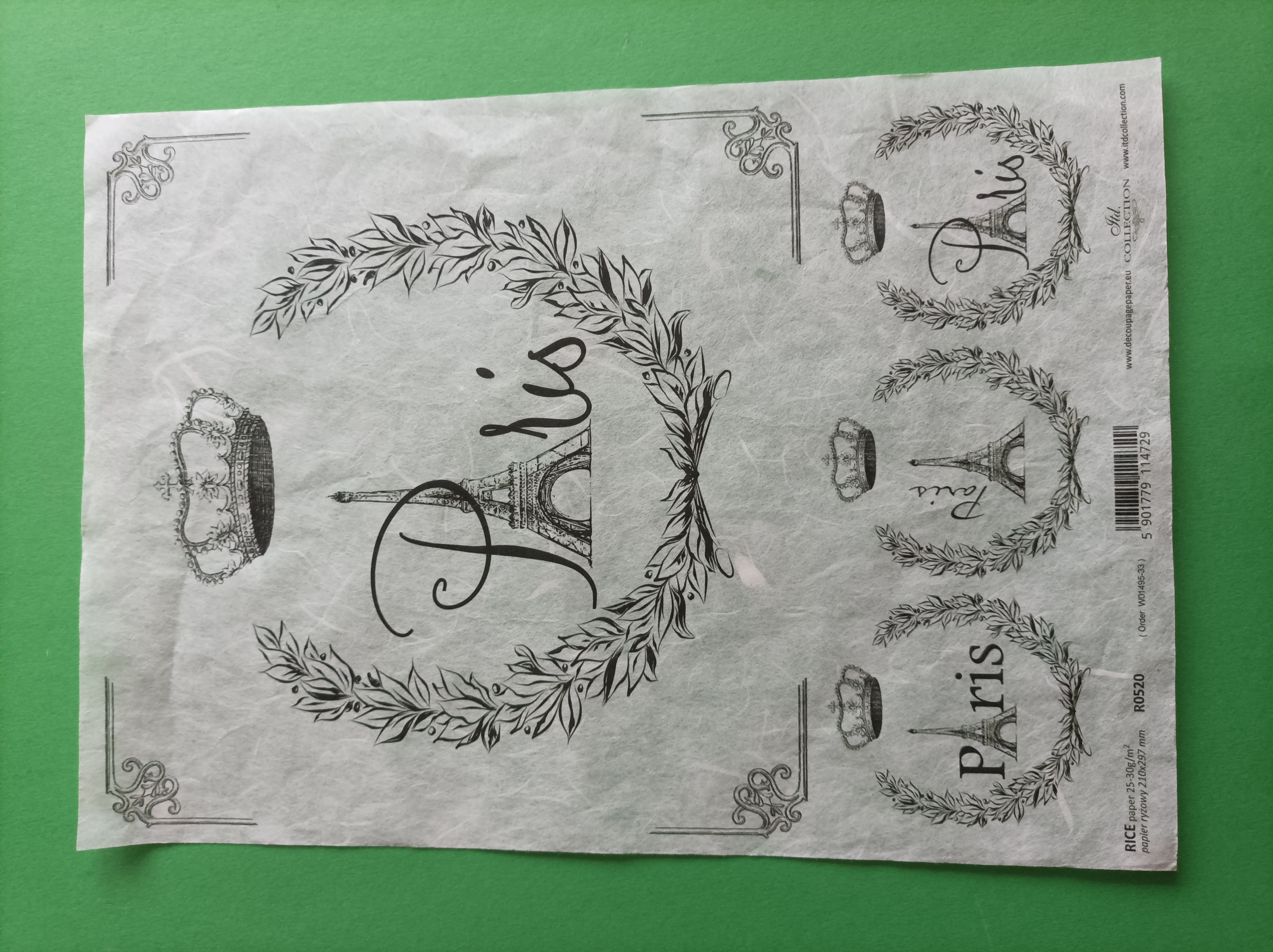 Ryžový papier na decoupage