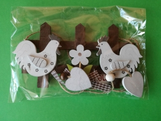 Kohútiky s plôtikom na záves