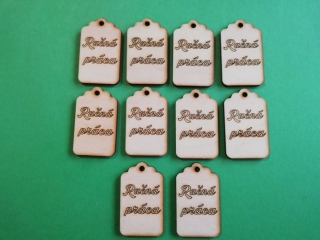 Ceduľka Ručná Práca 10 ks
