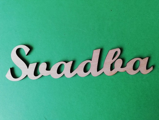 Nápis dekoračný svadba