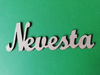 Nápis dekoračný nevesta