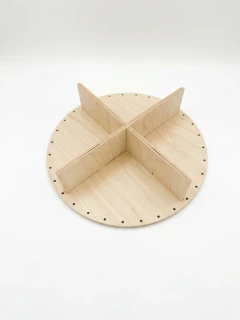 Dno preglejka breza kruh s priehradkami 24cm