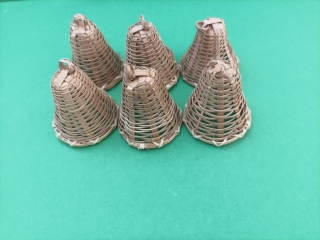 Vianočne zvončeky 5 cm 6ks