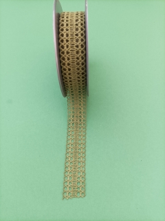 Stuha tkaná 2,5cm zelená