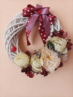 Prútený veniec zdobený p. 30cm