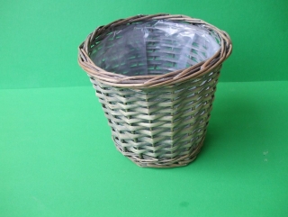 Prútený kvetináč šedý rozmer 19 x 15 cm