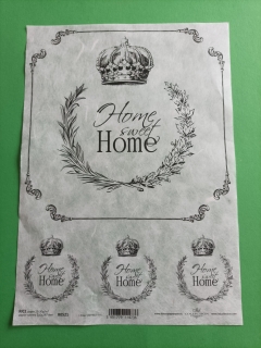 Ryžový papier veľkosť A4 Home sweet Home 2