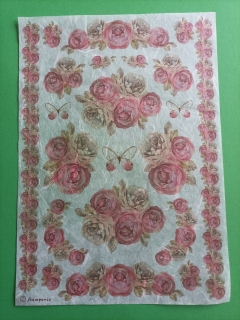 Ryžový papier veľkosť A 4 šípové ruže