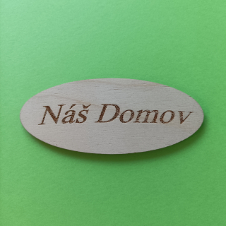 Cedulka Náš Domov