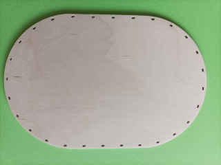 Dno s dvojdierkami preglejka breza ovál 30x18cm