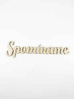 Drevený výrez Spomíname 20x5cm