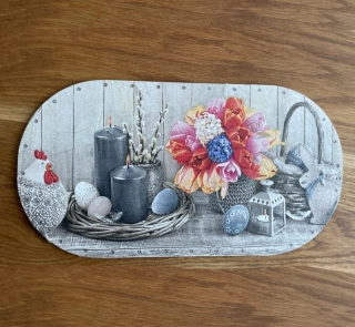 Dno sololit decoupage ovál 30x16cm